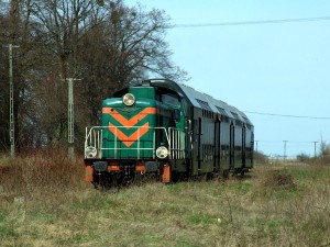 17 kwietnia 2010 - Mirakowo | Pociąg specjalny "Wokół doliny Drwęcy"na stacji Mirakowo.